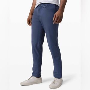 Lululemon ABC Pant Slim-Fit 5 Pocket Pant Iron Blue Size 30 Warpstreme